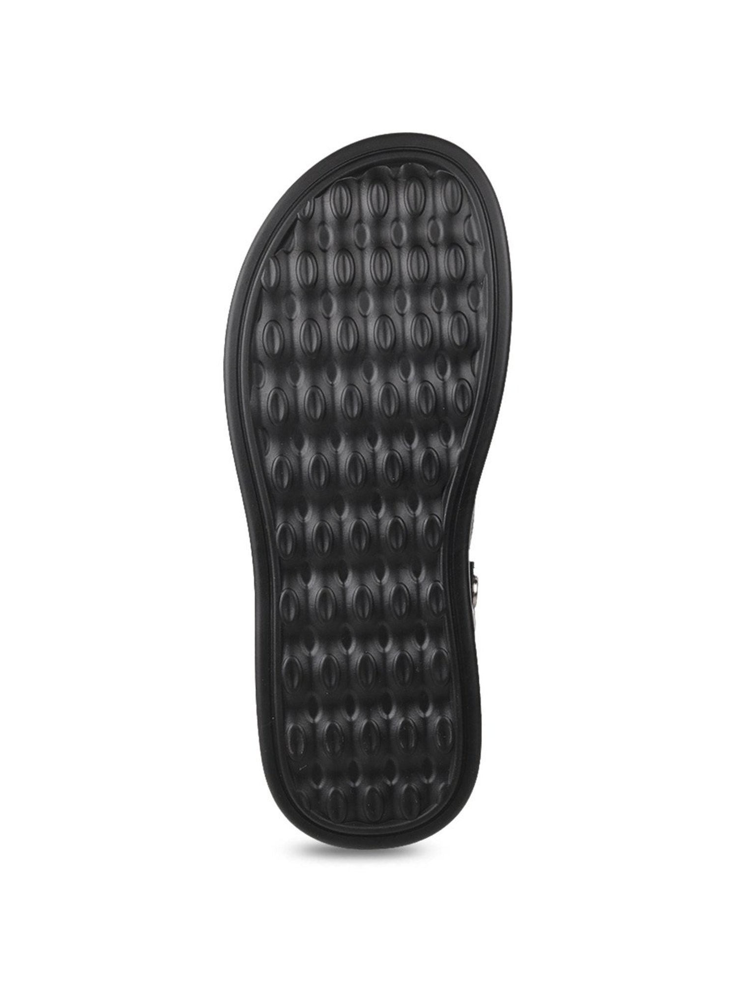 J. Fontini by Mochi Men's Black Back Strap Sandals