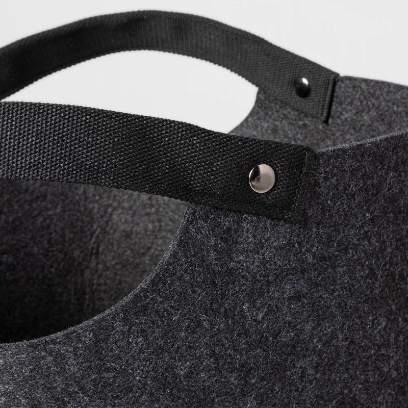 Household Essentials Round Brushed Stainless Hamper Wood Lid