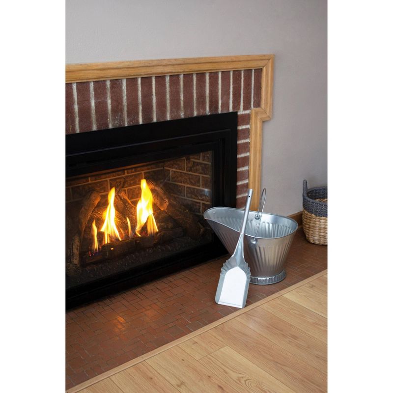 Behrens Galvanized Steel Coal Hod Silver