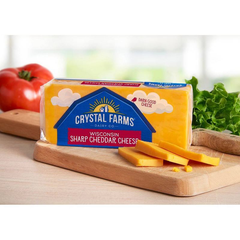 Crystal Farms Sharp Cheddar Cheese - 8oz