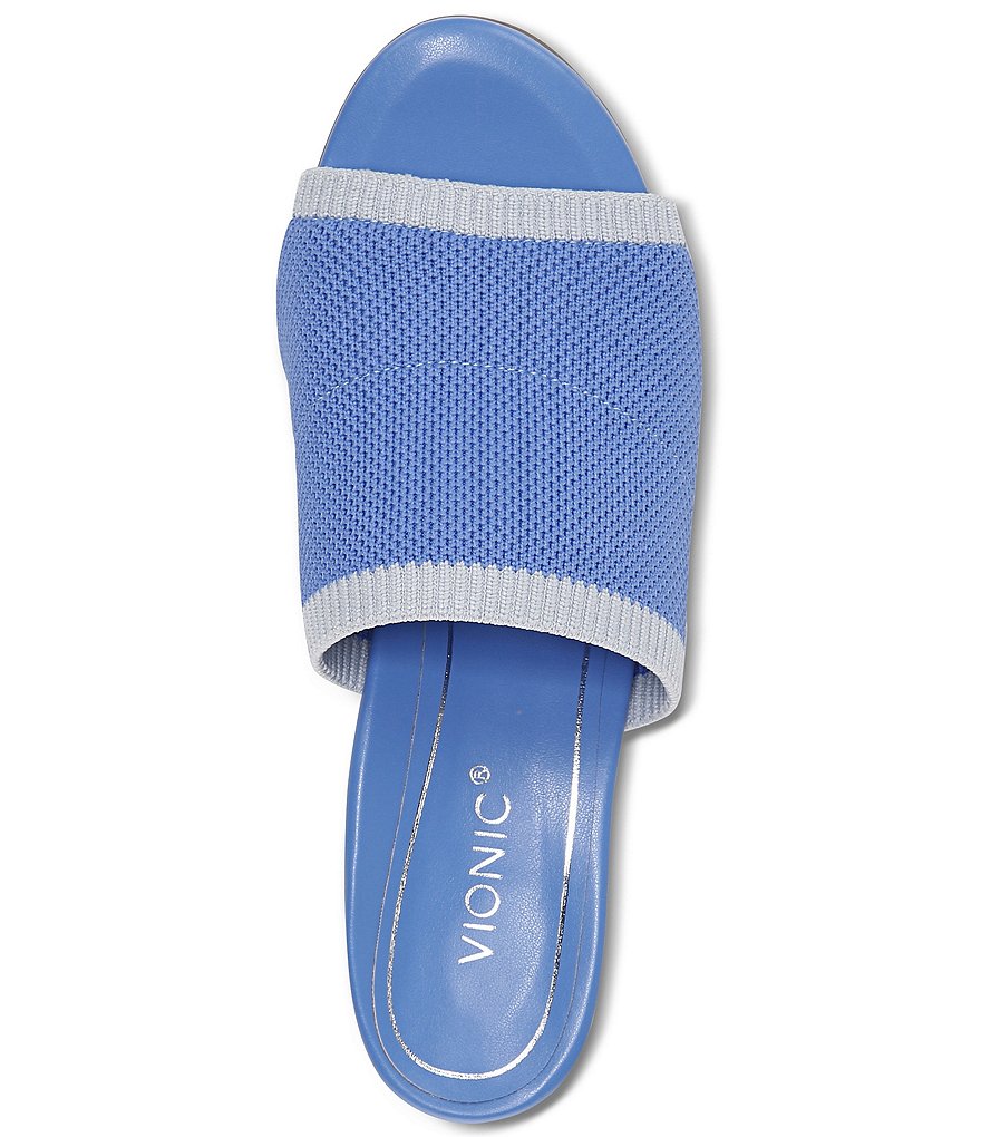 Vionic Fleur Knit Block Heel Mules