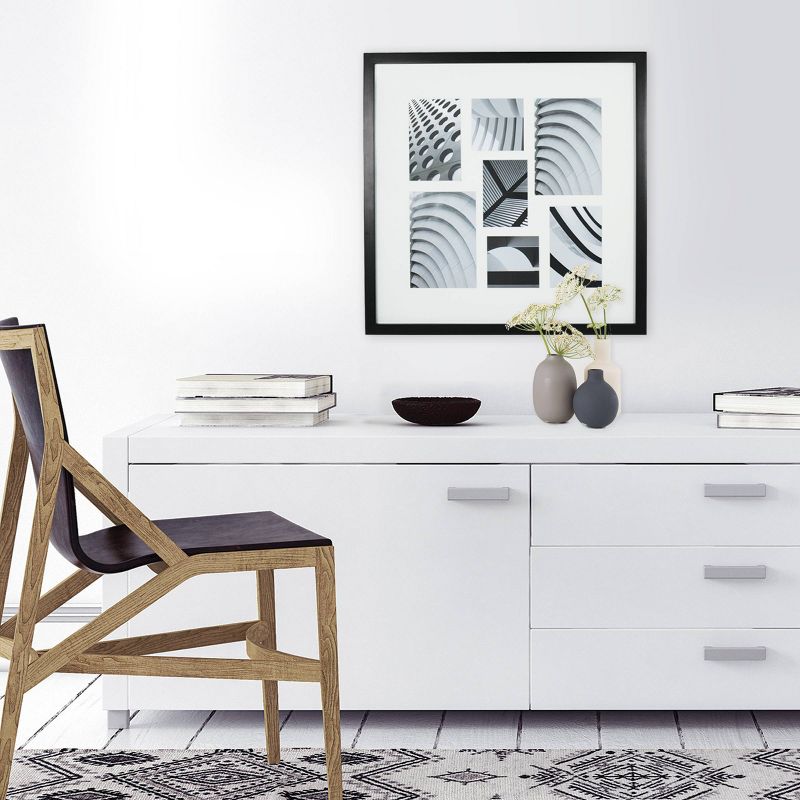 Thin Collage 7 Multi-Size Photo Frame Black - Made By Design™