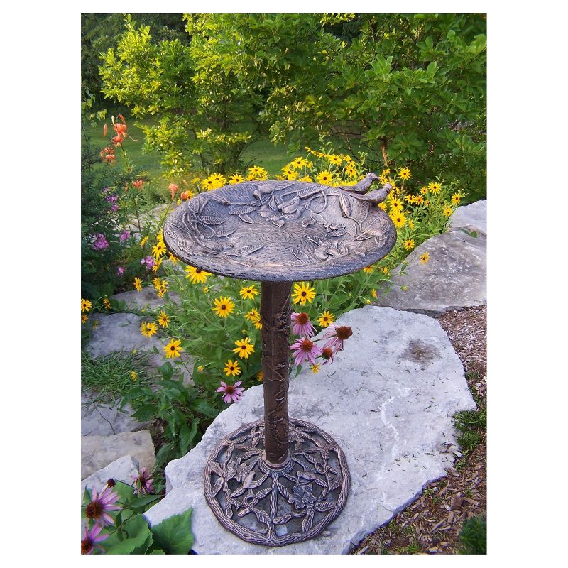 9" Classic II Birdbath with Tripod Stand Antique Copper - Achla Designs