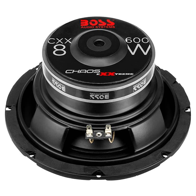 CXX8 8 Inch Car Subwoofer 600 Watts Maximum Power Single 4 Ohm Voice Coil Easy Mounting Sold Individually