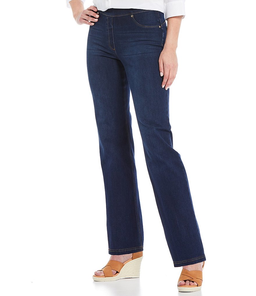 Slim Factor by Investments Classic Waist Denim Slim Straight Leg Jeans