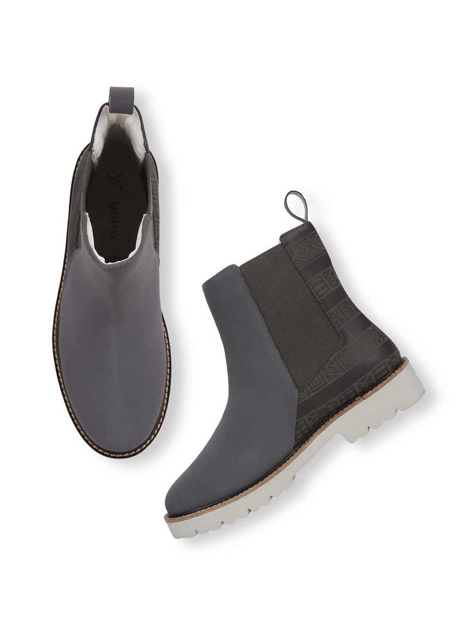 Yoho Women's Grey Chelsea Boots