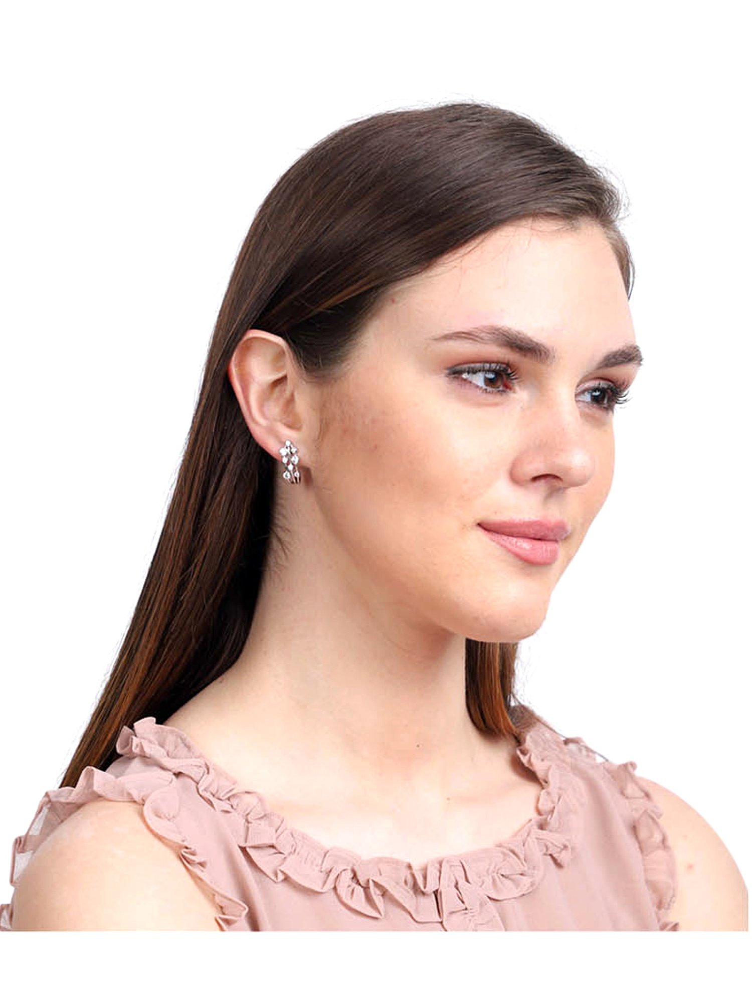 Clara 92.5 Sterling Silver Juno Earrings for Women