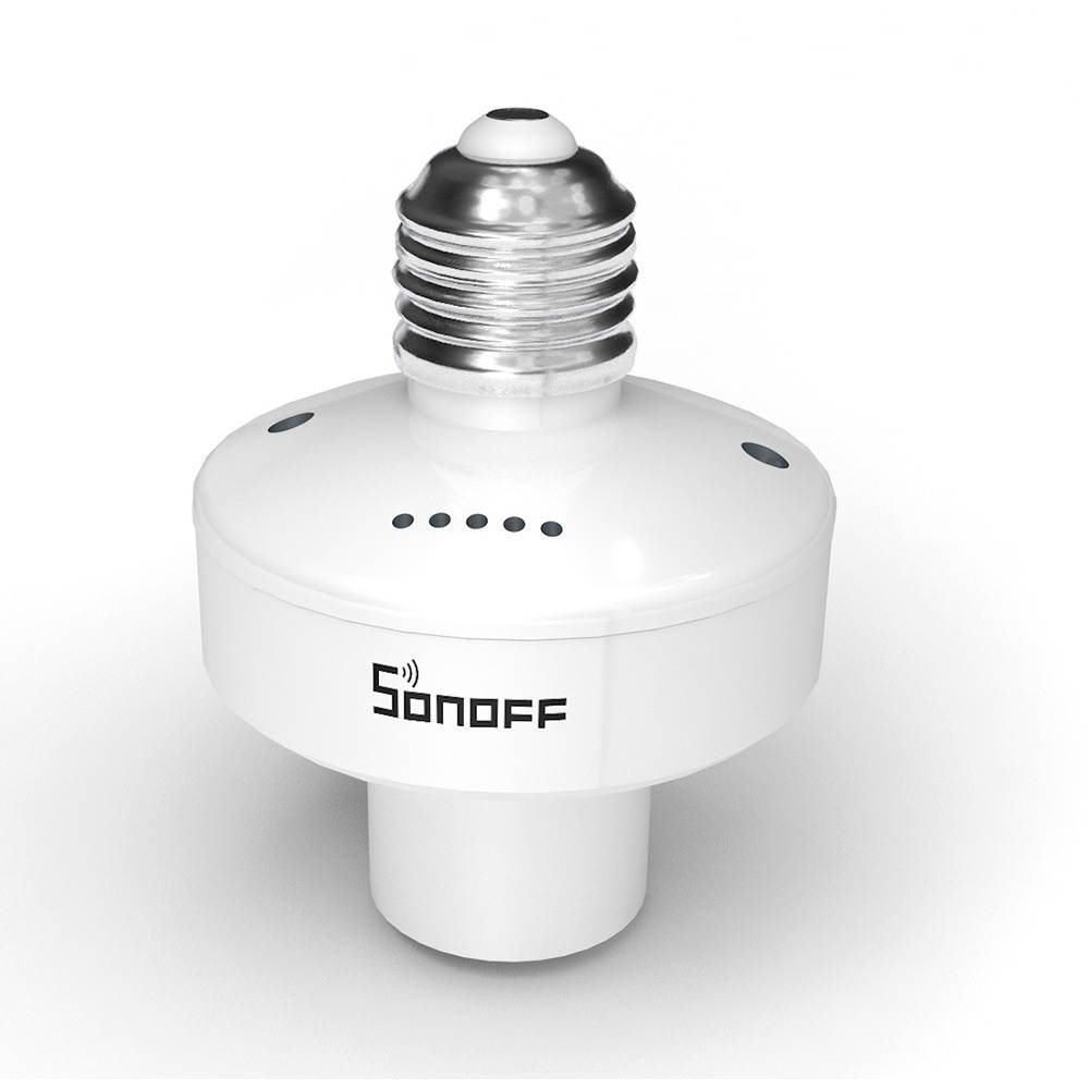 SONOFF SlampherR2 ITEAD WiFi Intelligent Light Bulb Holder 433MHz RF Wireless Lamp Holder Smart APP Control Voice Control Compatible with Amazon Alexa Google Home/Nest E27 for Smart Home