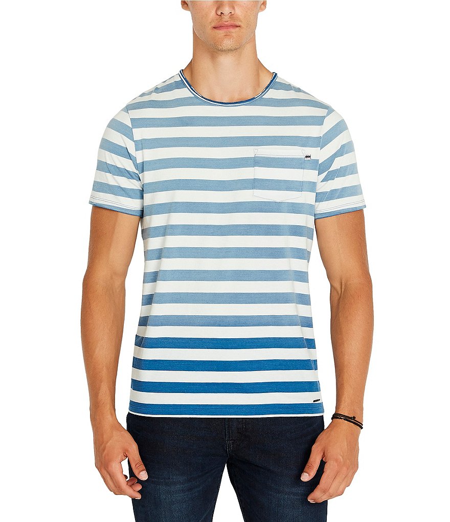 Buffalo David Bitton Kabulk Striped Short-Sleeve T-Shirt