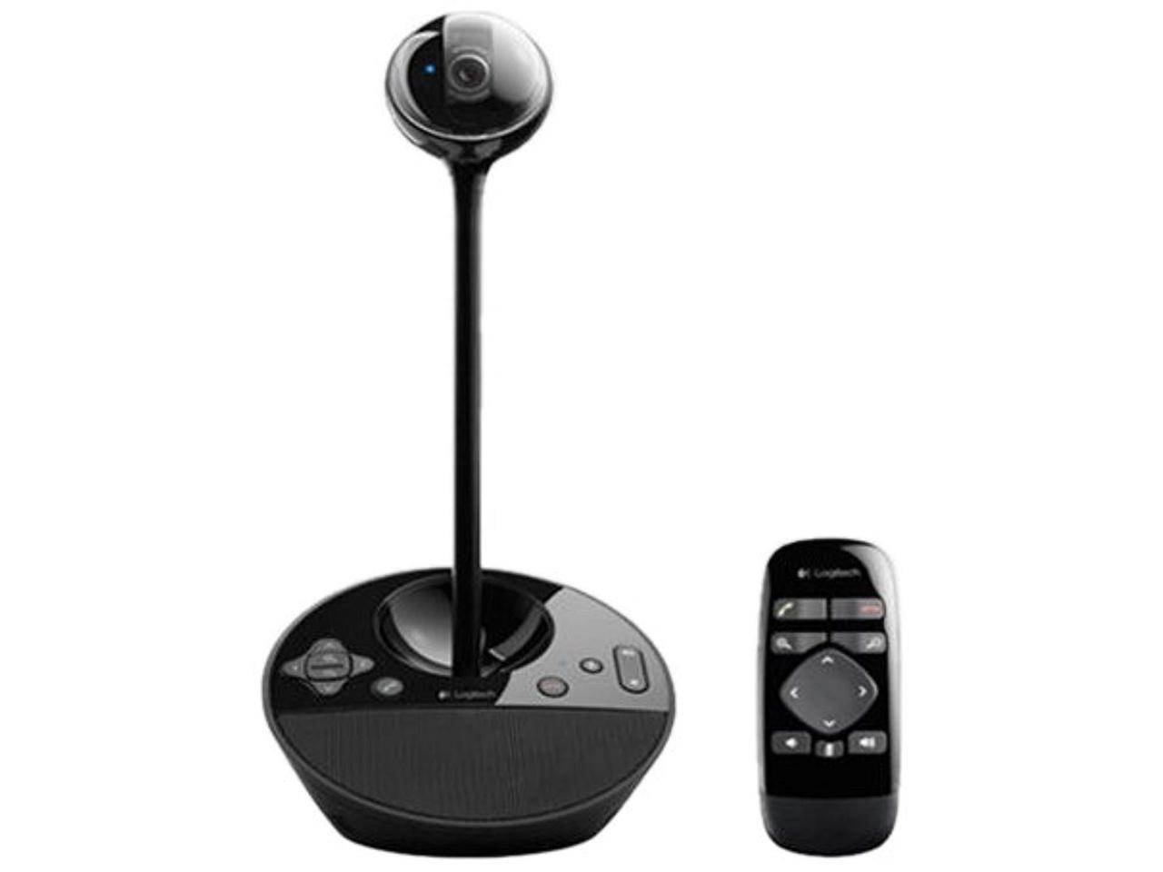 logitech conference cam bcc950 video conference webcam, hd 1080p camera with built-in speakerphone