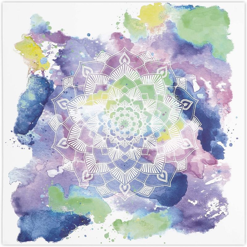 12"x12" Motivational Meditation Chakra Theme Yoga Posters 12 Pieces Peaceful Wall Art Hanging Home Decorations