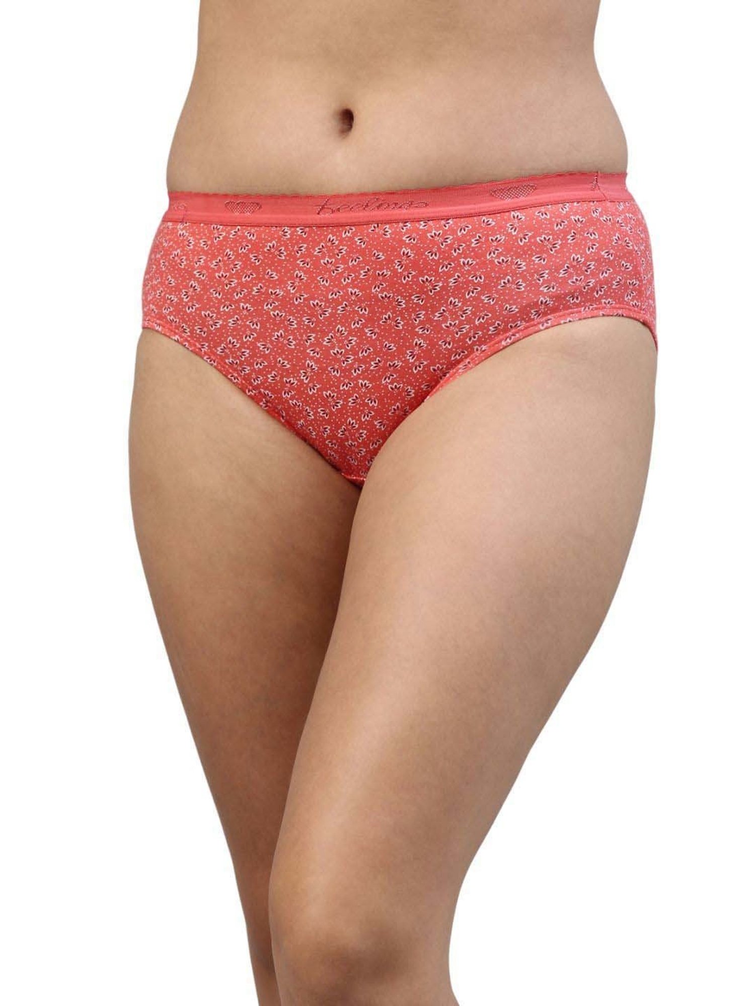 FEELINGS Assorted Color Cotton Printed Hipster Panties - Pack of 3