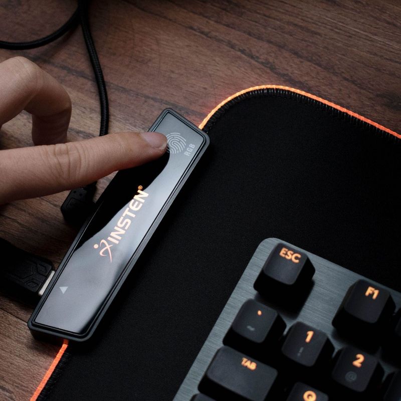 Lenovo Legion M200 RGB Gaming Mouse-WW - Optical - Cable - Black - USB - 2400 dpi - Scroll Wheel - 5 Button(s) - Symmetrical