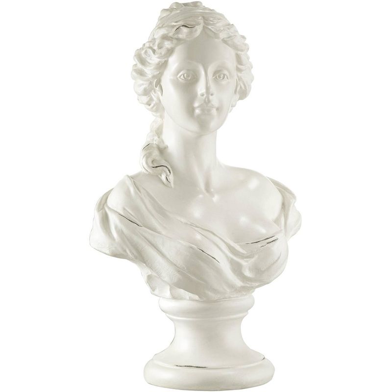 Kensington Hill Classic Roman 16" High White Female Bust Statue