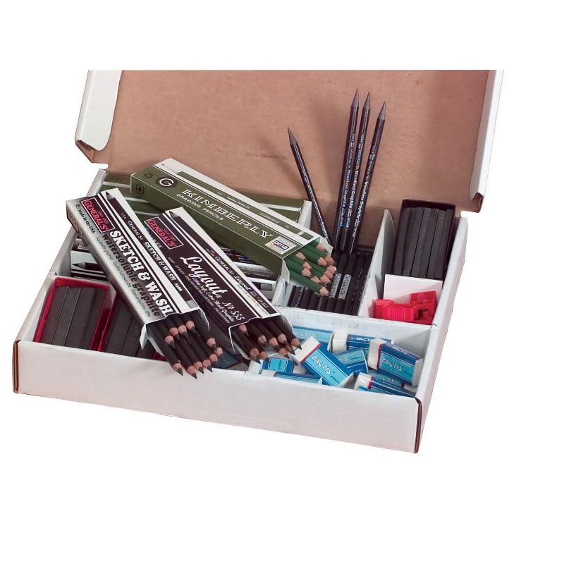 General's Hexagonal Non-Toxic Drawing Pencil, 6H Thin Tip, Blue, pk of 12