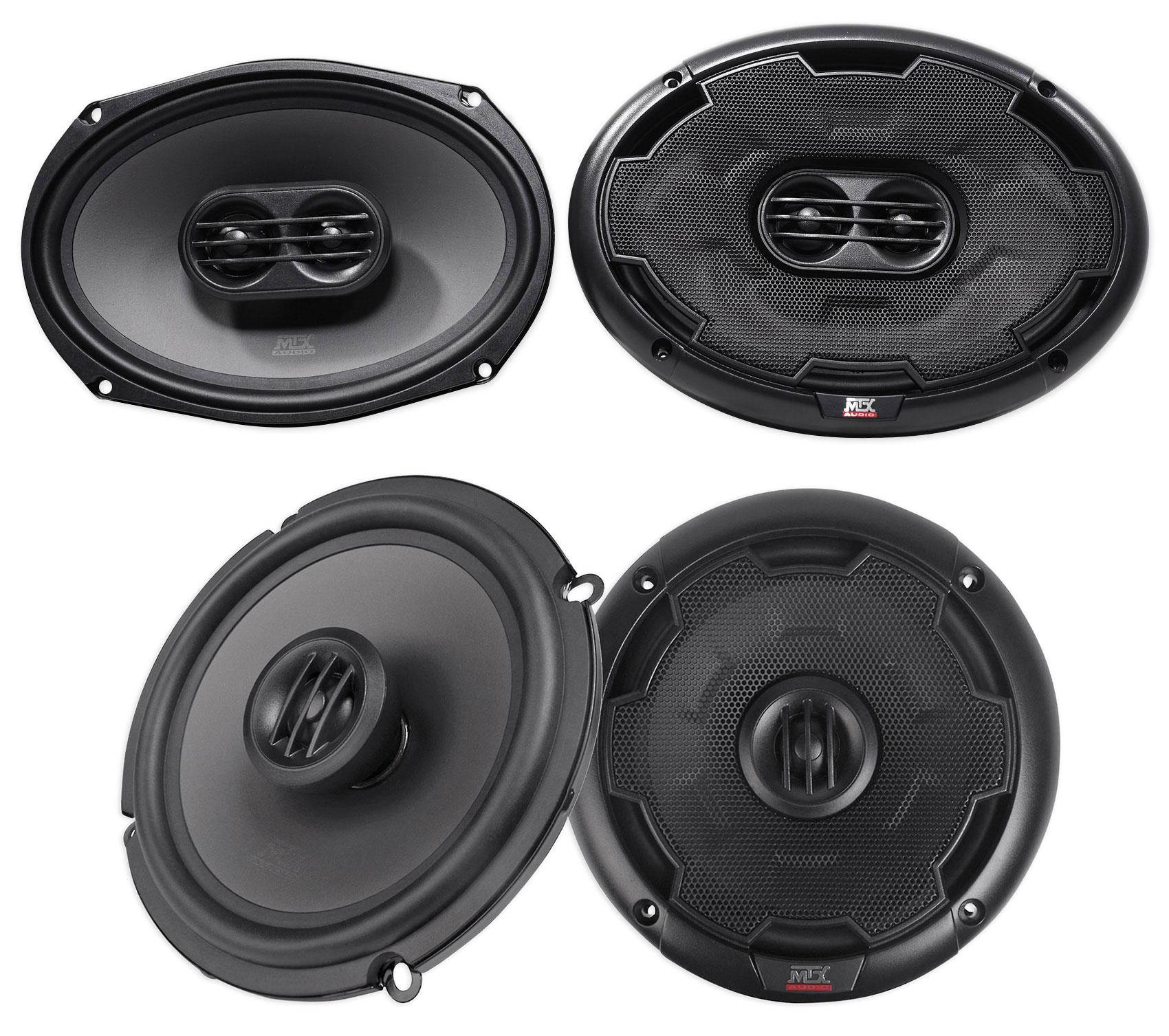 (2) MTX THUNDER693 6x9" 400 Watt 3-Way Car Speakers+(2) THUNDER65 6.5" Speakers