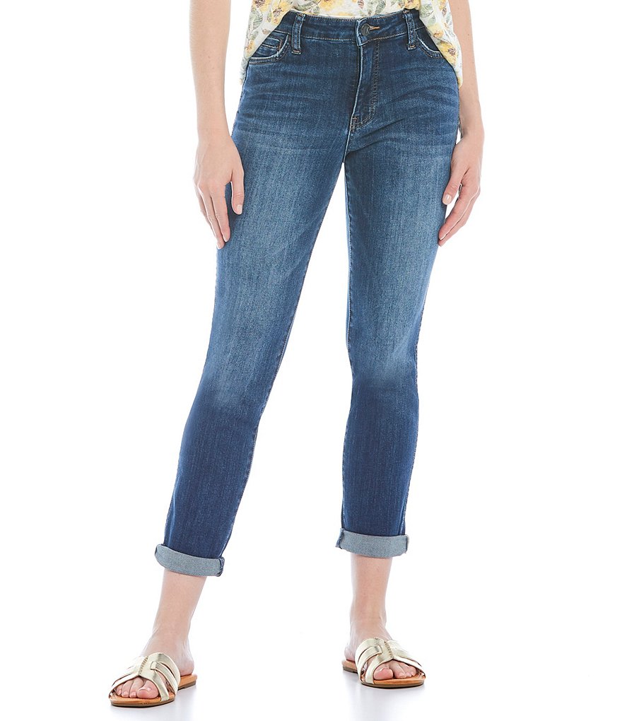 KUT from the Kloth Catherine High-Rise Fab Ab Fit Technique Boyfriend Jeans