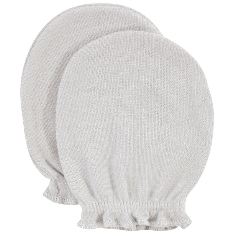 Hudson Baby Infant Cotton Scratch Mittens 10pk, Bee, One Size