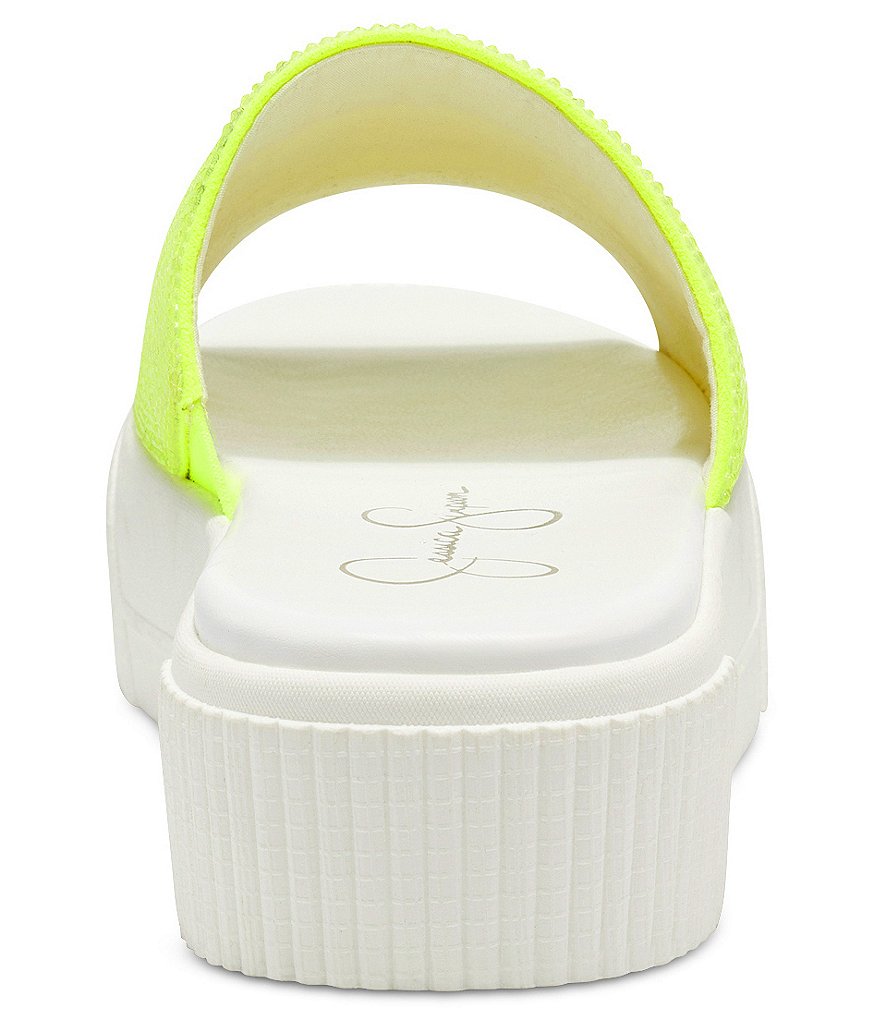 Jessica Simpson Ezira Athleisure Rhinestone Flatform Slides