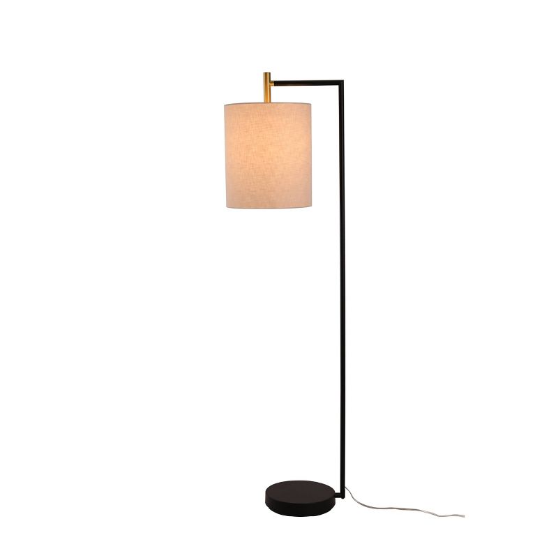 Fabric Lantern Floor Lamp Black (Includes LED Light Bulb) - Project 62™