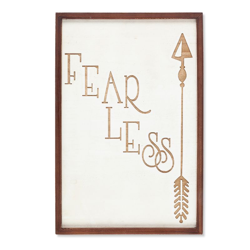 Lone Elm Studios Set of Three Laser Engraved Wooden Inspirational Wall D'ecor