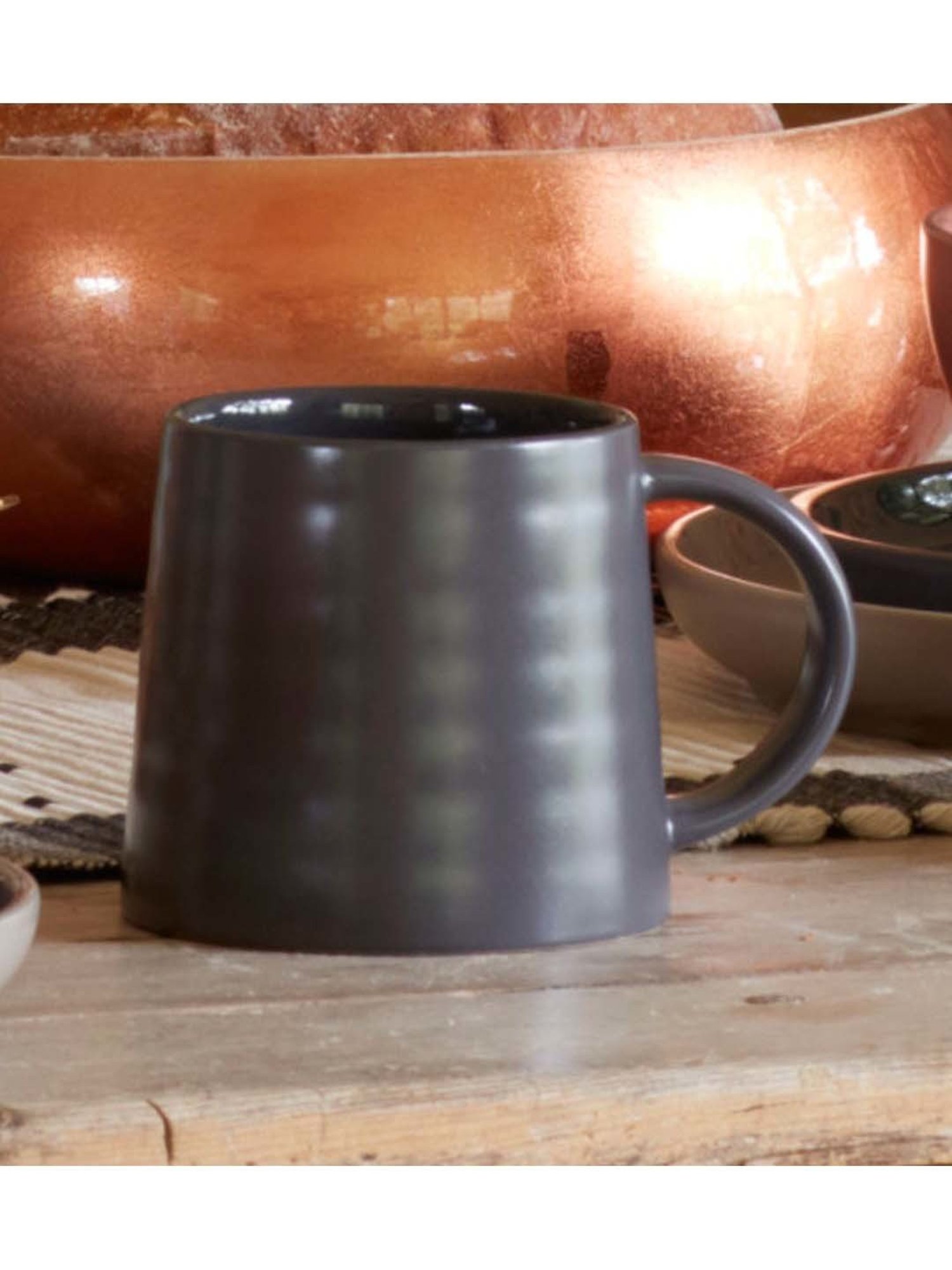 Mikasa Serenity Black Ceramic Mug (0.44 L)