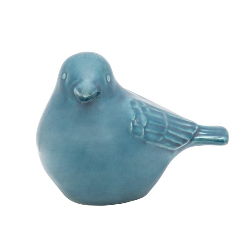8" Ceramic Bird Figurine Turquoise - Sagebrook Home
