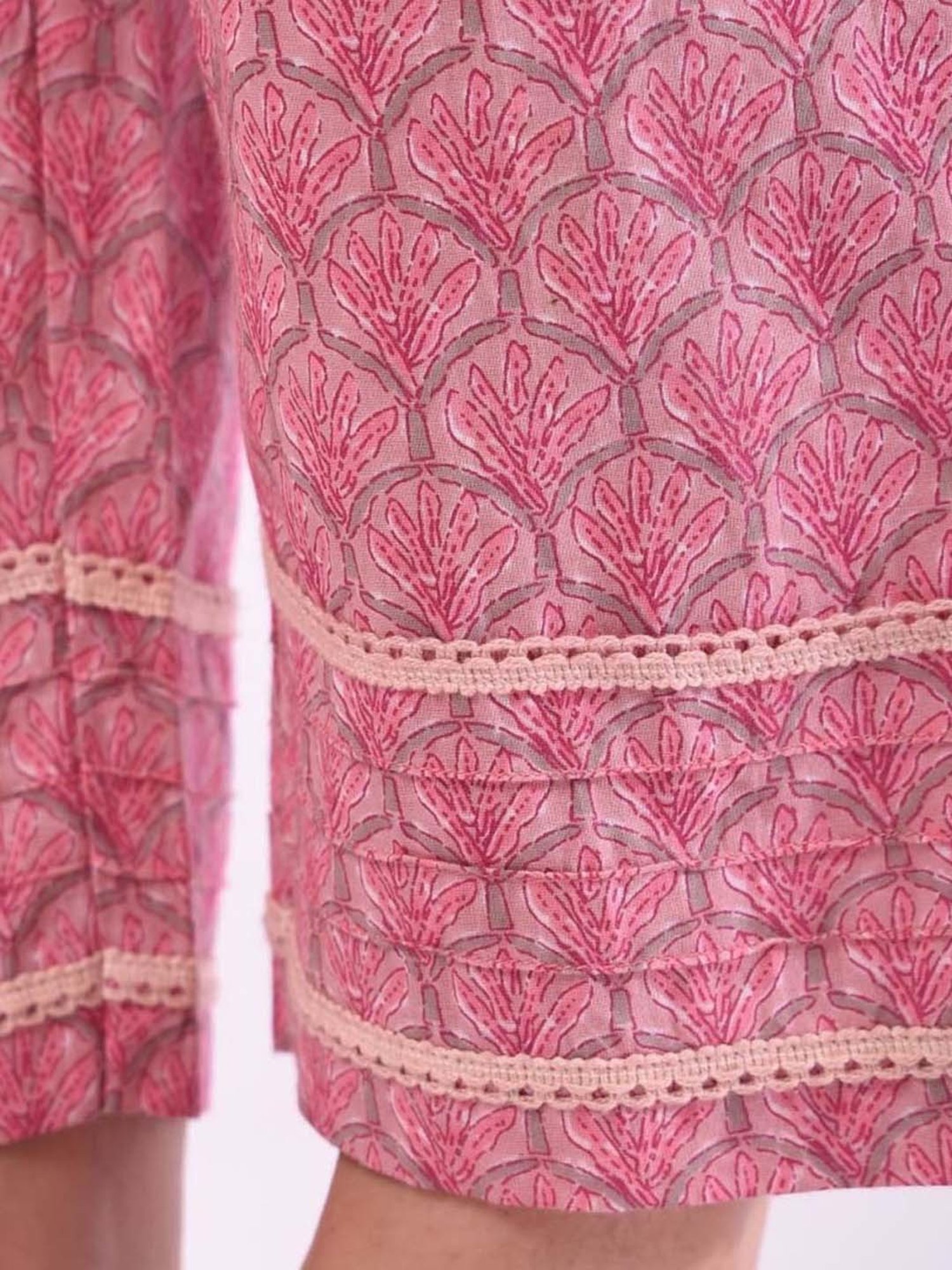 Prakriti Jaipur Pink Katha Poppy Pants