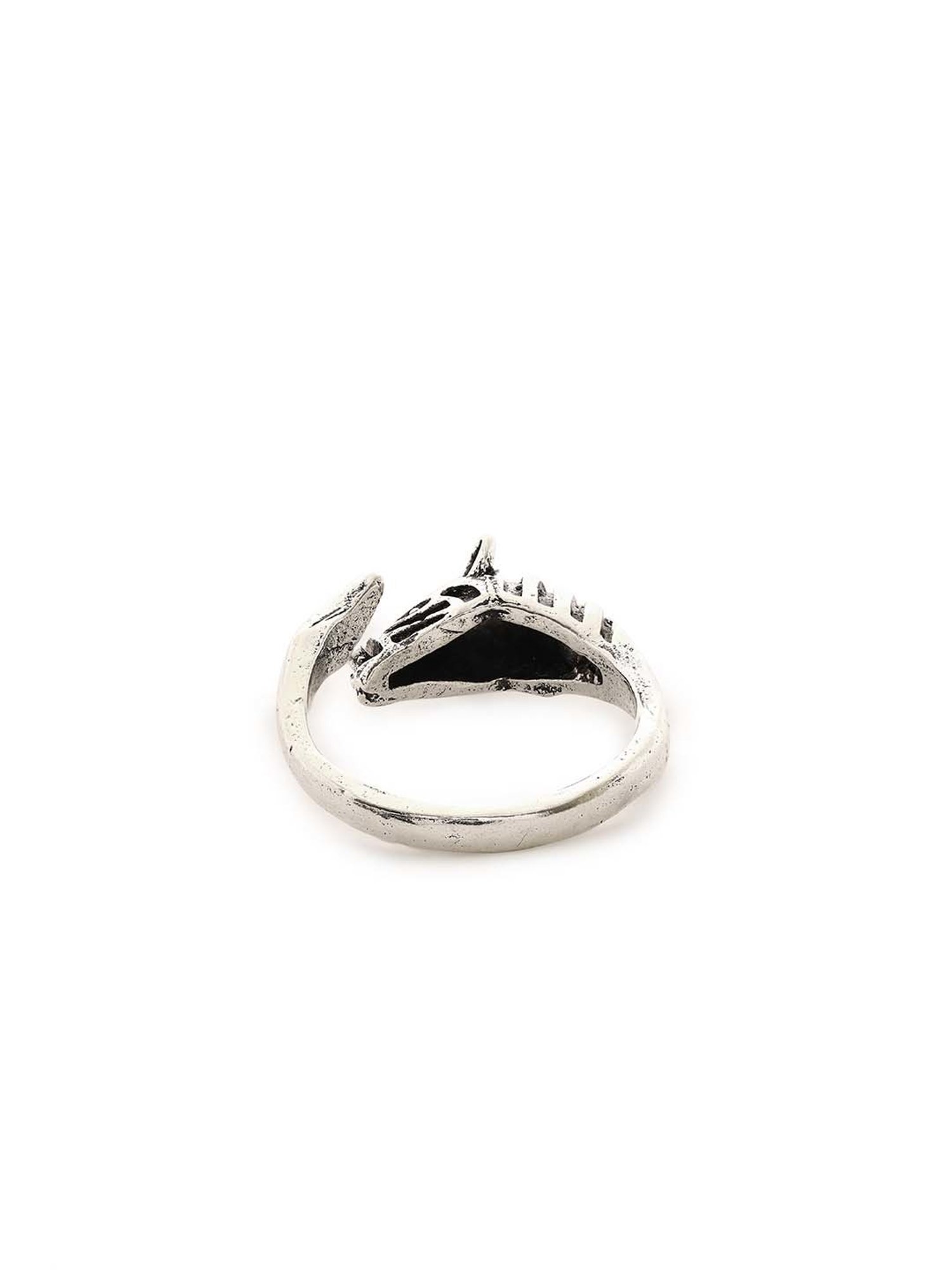 Bold by Priyaasi Horse Head Shape Equine Elegance Silver-Plated Ring for Men