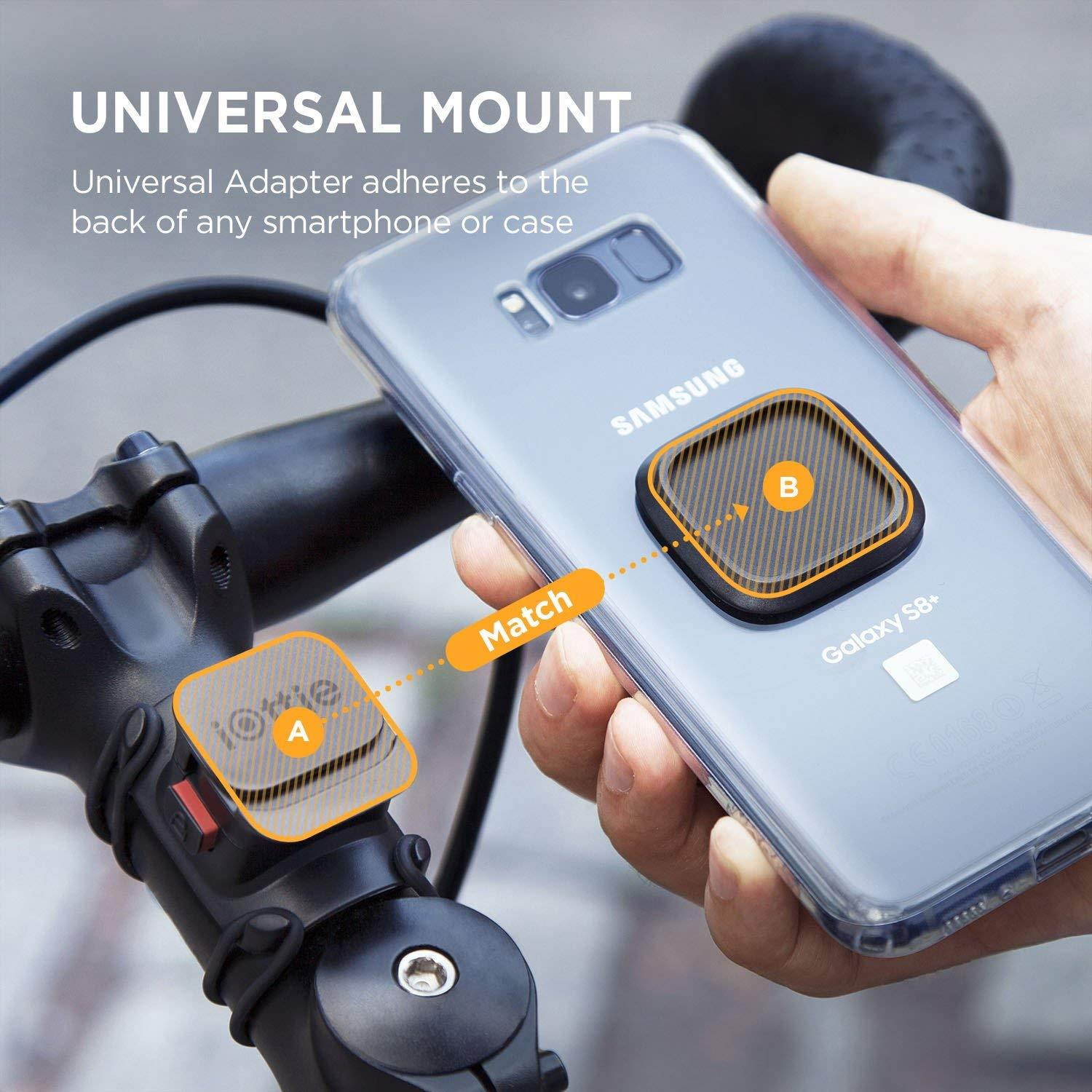 iOttie ActiveEdge Go Bike Phone Holder Bar Mount for iPhone XS Max R 8/8s 7 7 Plus 6s Plus 6s 6 SE Samsung Galaxy S8 Plus S8 Edge S7 S6 Note 8 5