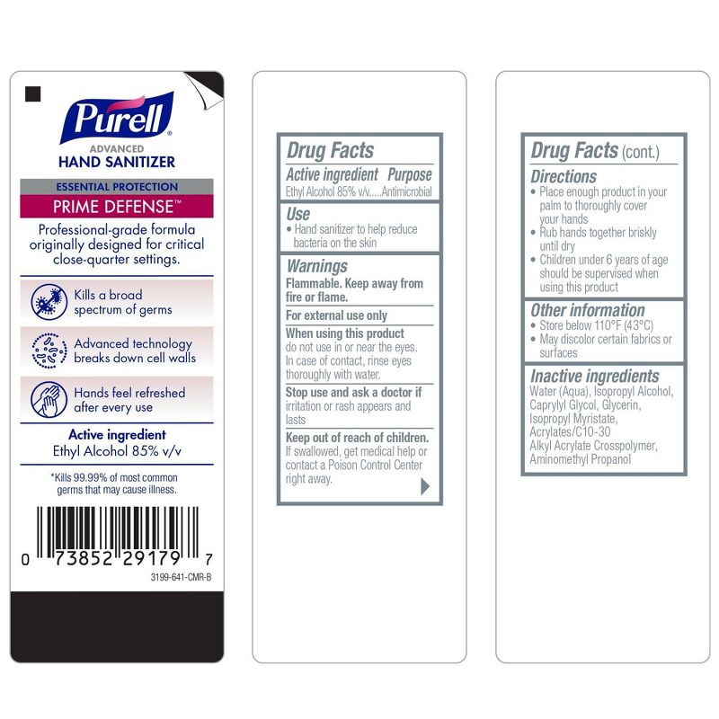 Purell Prime Defense Hand Sanitizer - 4 fl oz