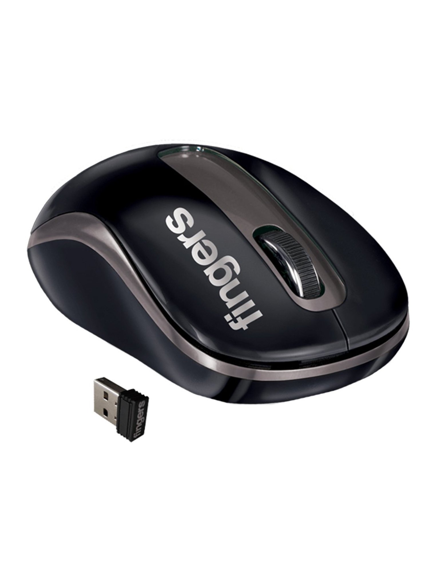 Fingers GlidePro Wireless Mouse (Black)