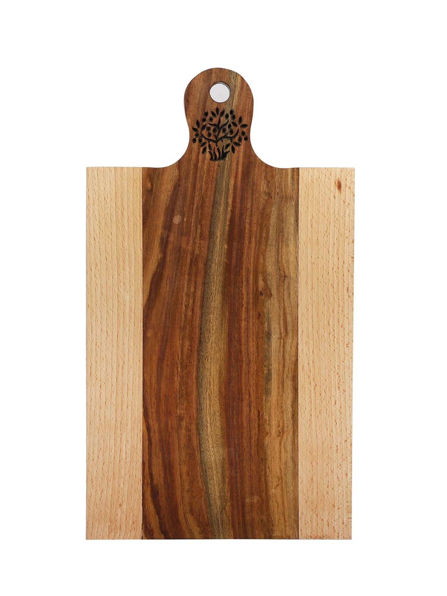 Crayton Beige & Brown Bamboo Chopping Board - Set of 1