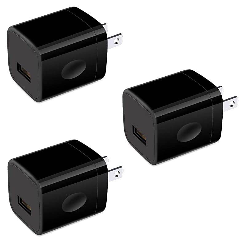 Charger Box  3PC USB Wall Plug 1A Charging Cubes OnePort Charging Block Power Adapter Compatible iPhone 11 Pro MaxSEXSX876S Samsung Galaxy A20A10eS20+S10S9+ LG G8 Moto Pixel 4a