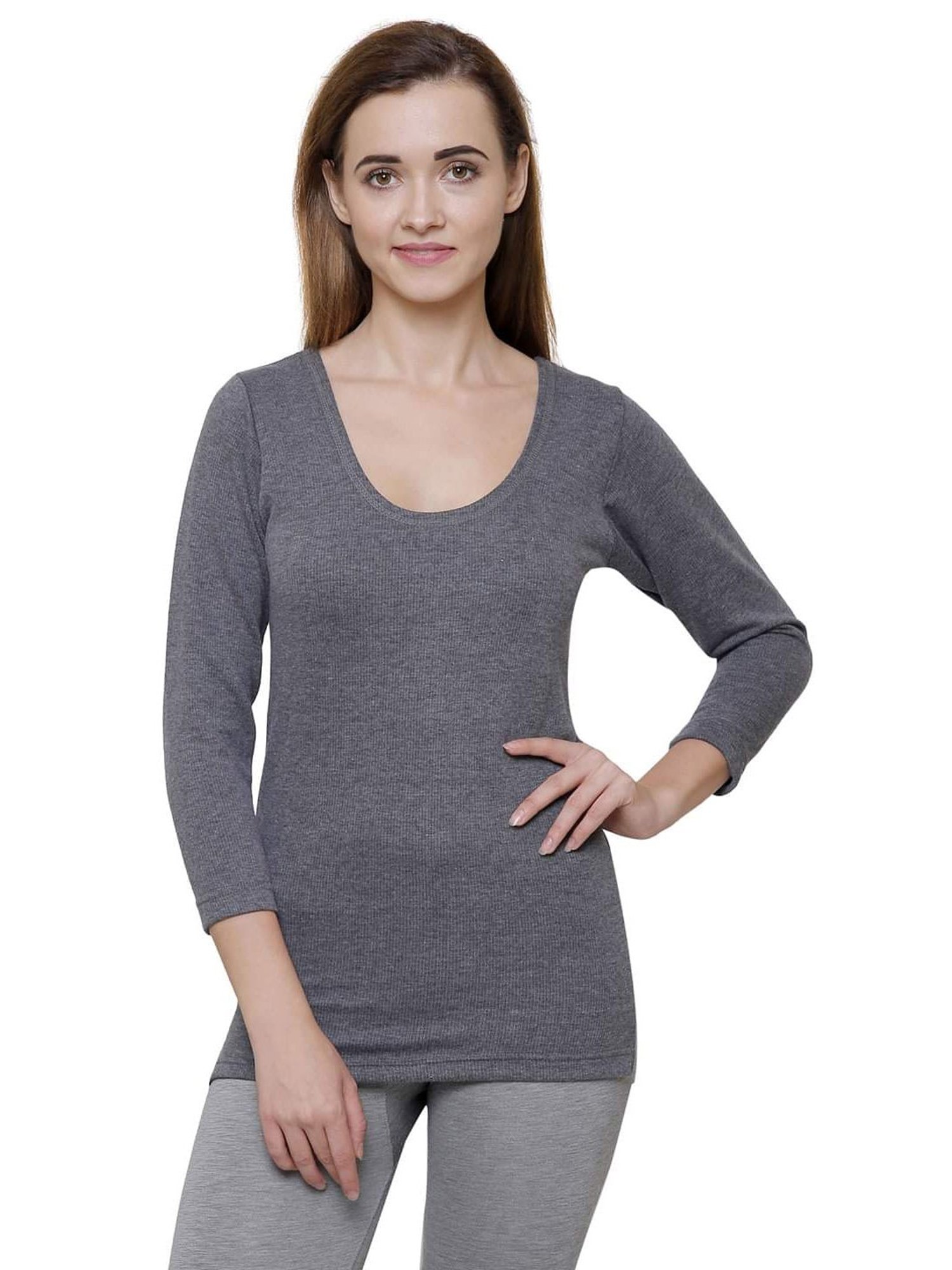 Dyca Grey Cotton Thermal Top