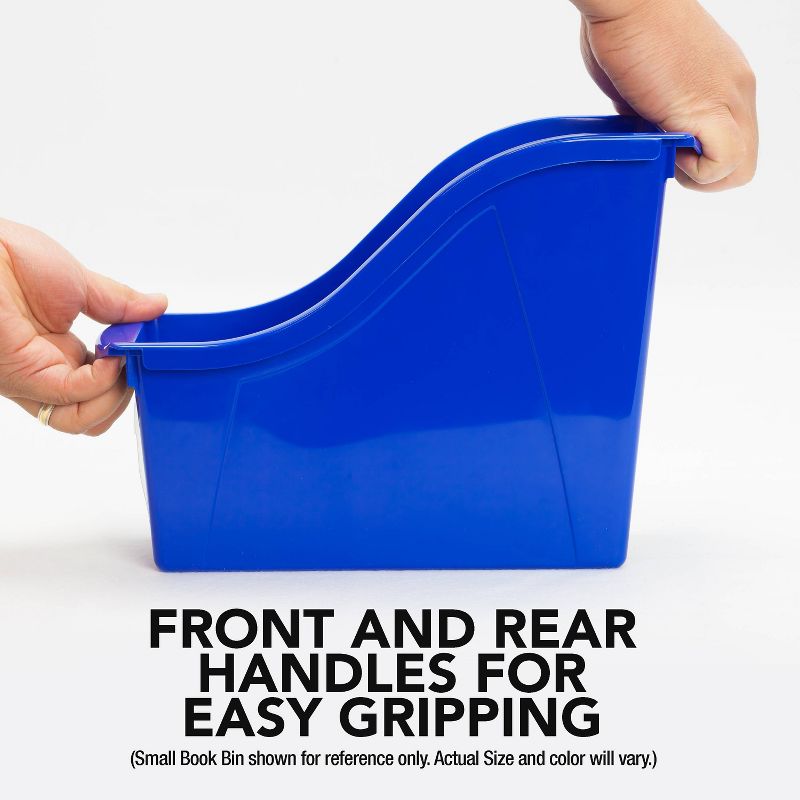 Storex 30ct Interlocking Durable Book and Binder Holders - Primary Colors