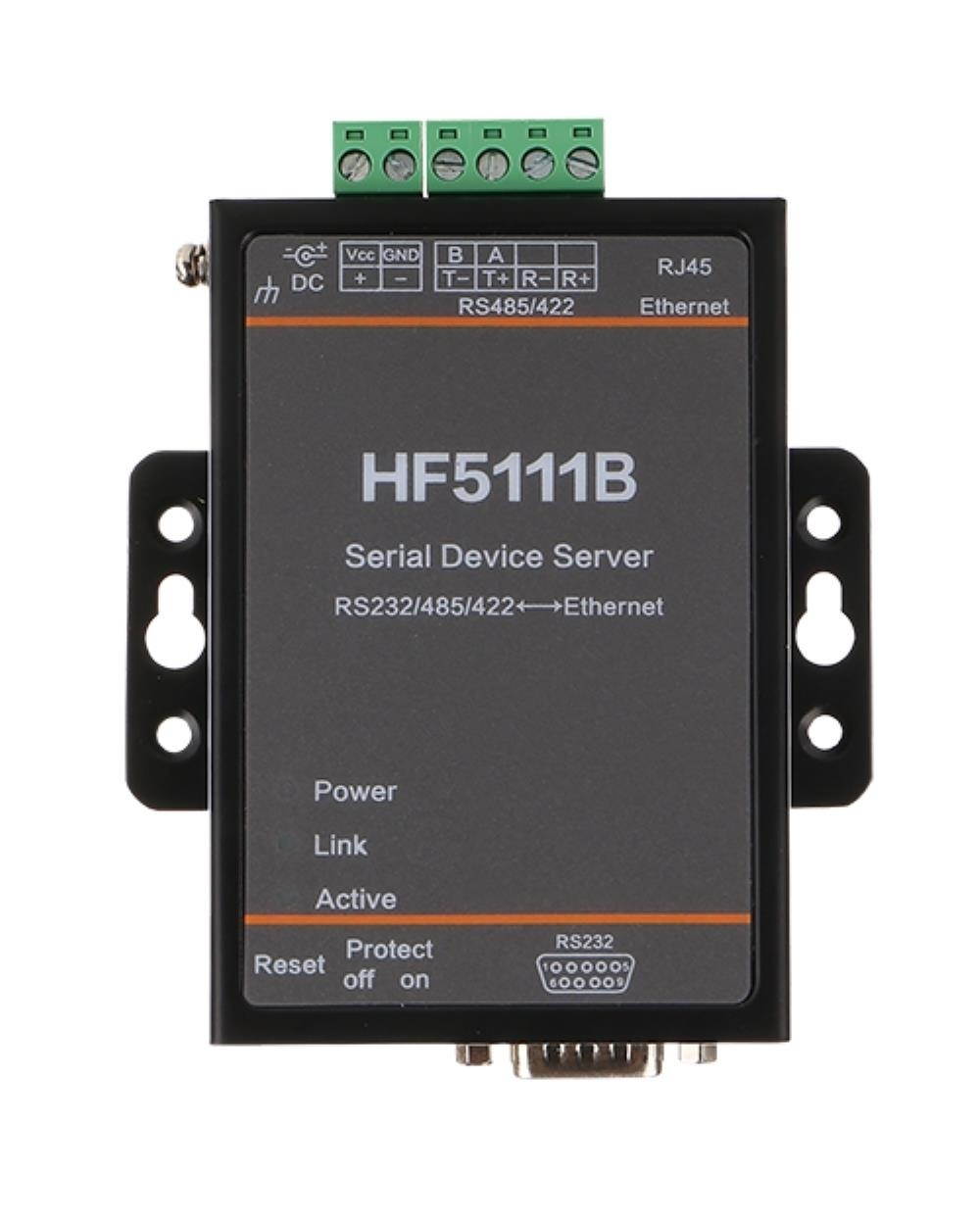 HF5111B Serial Device Server RS232/RS485/RS422 Serial to Ethernet RTOS Serial Server