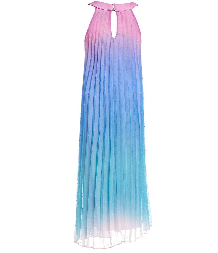 Zunie Big Girls 7-16 Pleated Ombre Shift Dress