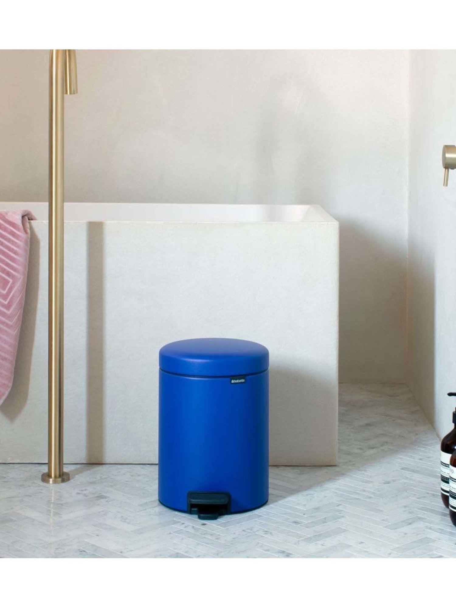 BRABANTIA NewIcon Blue Plastic Pedal Bin (5 L)