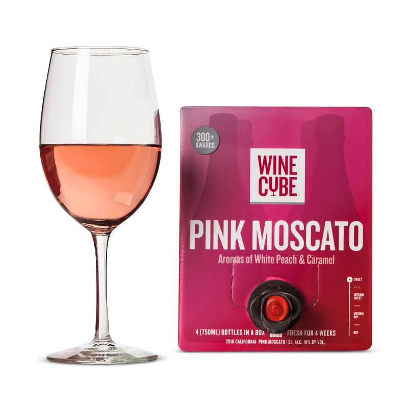 Pink Moscato Rose Wine - 3L Box - Wine Cube™