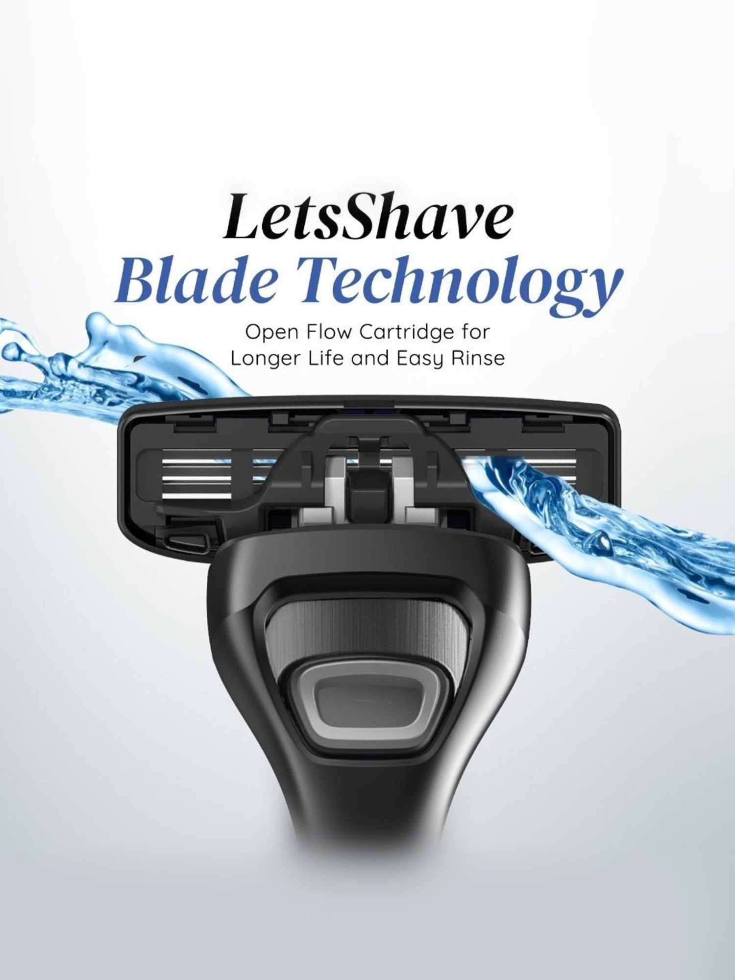 LetsShave Pro 3 Shaving Blades - Pack of 4 (Multicolor)