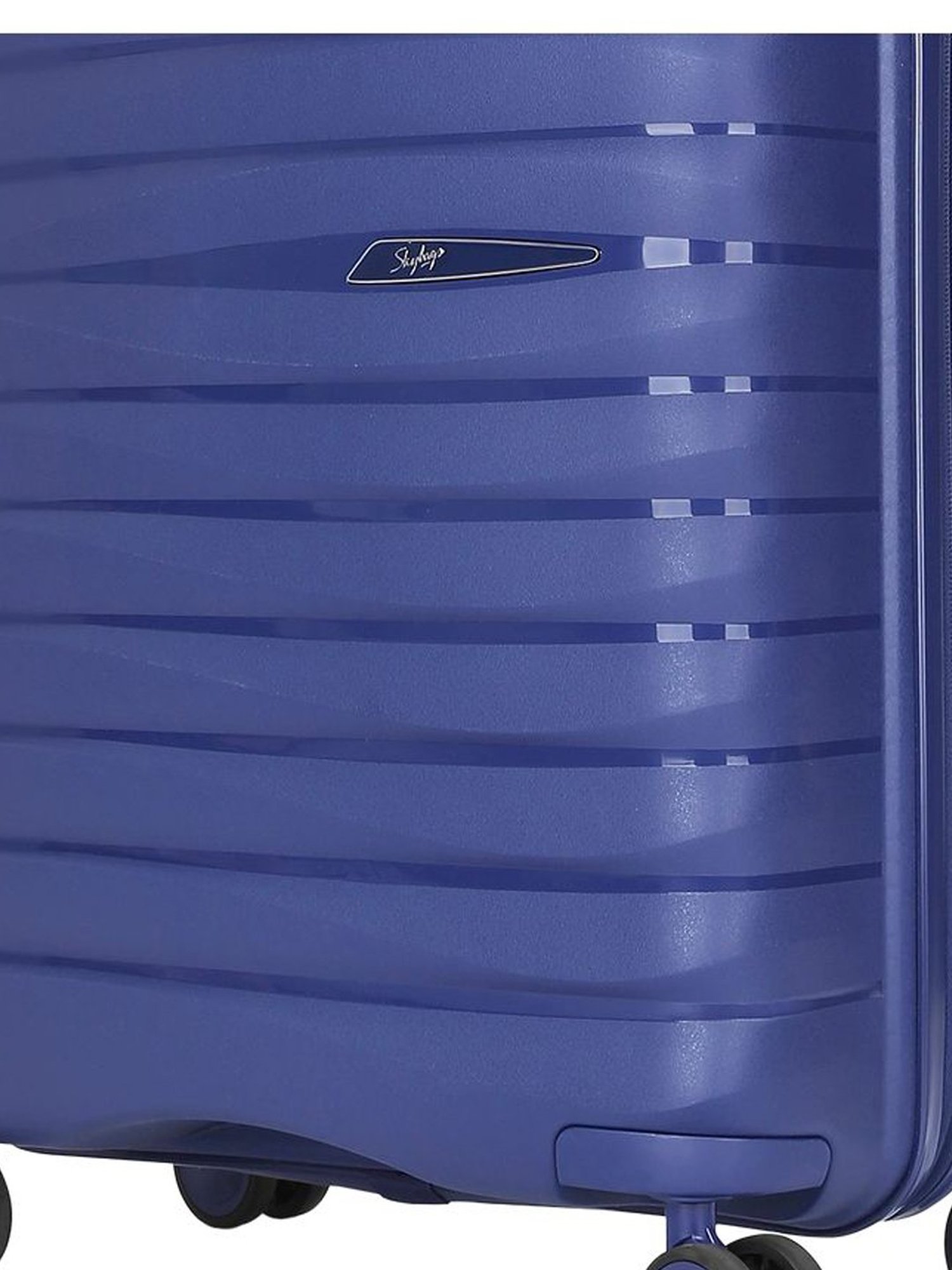 Skybags FLOAT Blue 8 Wheels Hard Cabin Trolley Bag 45.5