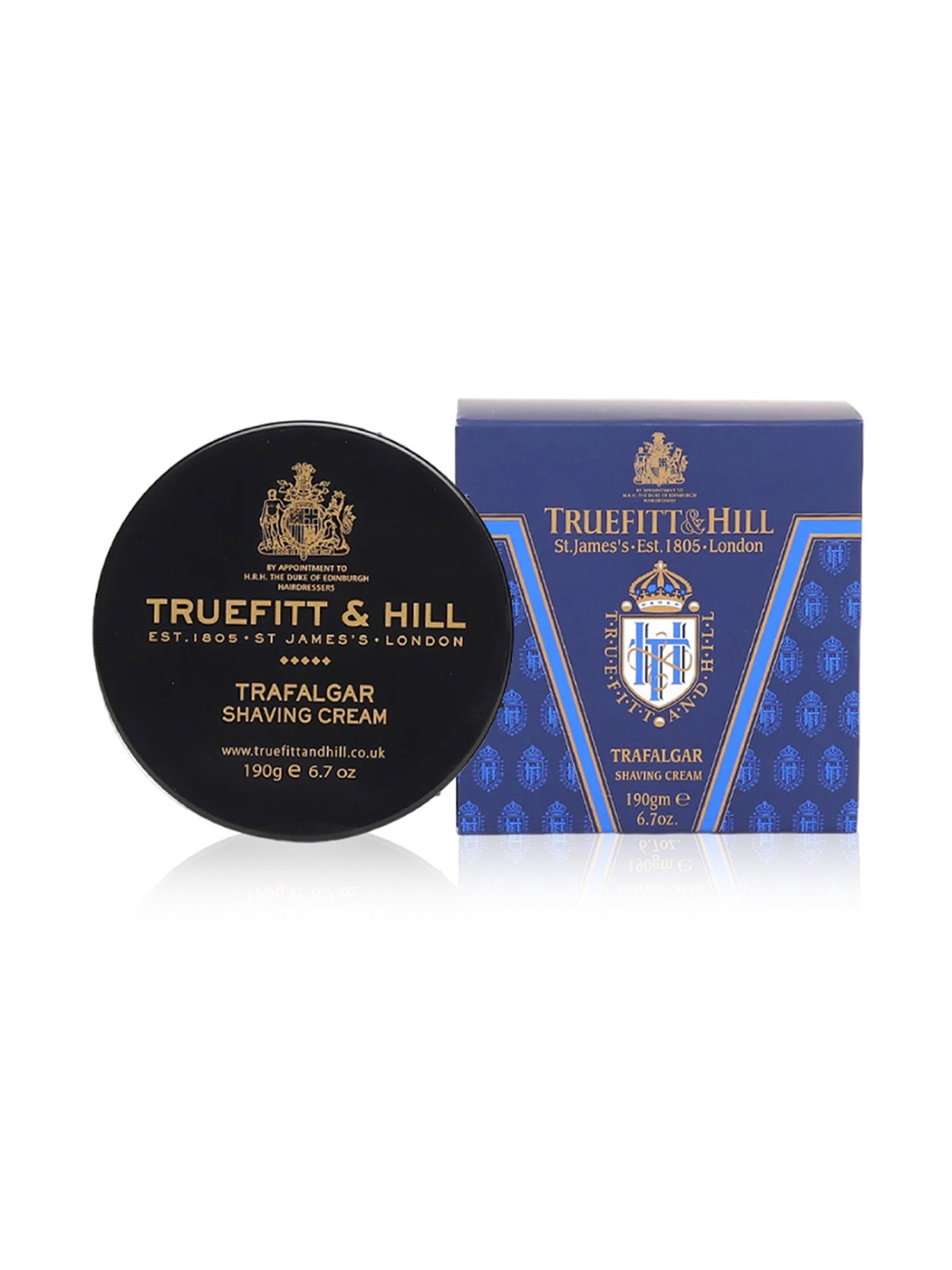 Truefitt & Hill Trafalgar Shaving Cream Bowl 190 gm for Men
