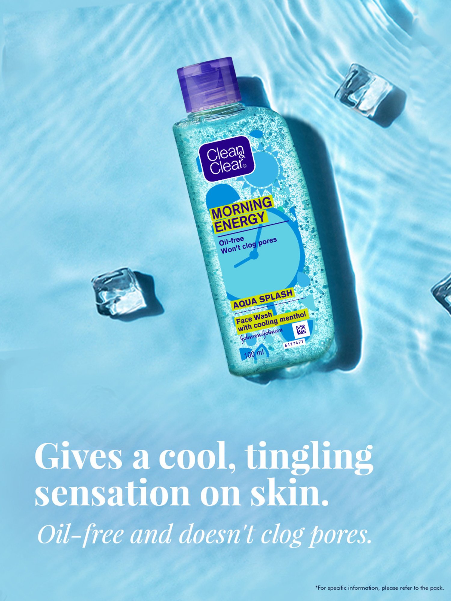 Clean & Clear Morning Energy Aqua Splash Face Wash - 100 ml