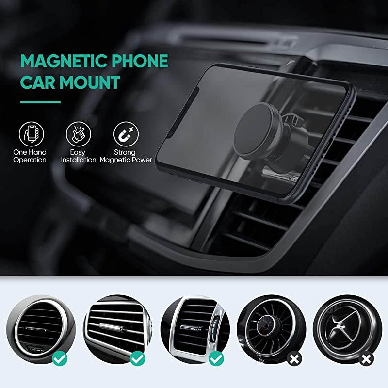 Car Phone Mount, Adjustable Phone Stand for Car,Compatible with iPhone 12/11 Pro Max XS Max XR X 8 7 6S Plus SE 2020 12 Mini,Samsung Galaxy