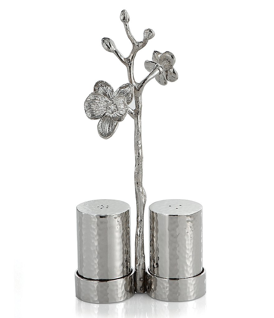 Michael Aram White Orchid Salt & Pepper Set with Caddy