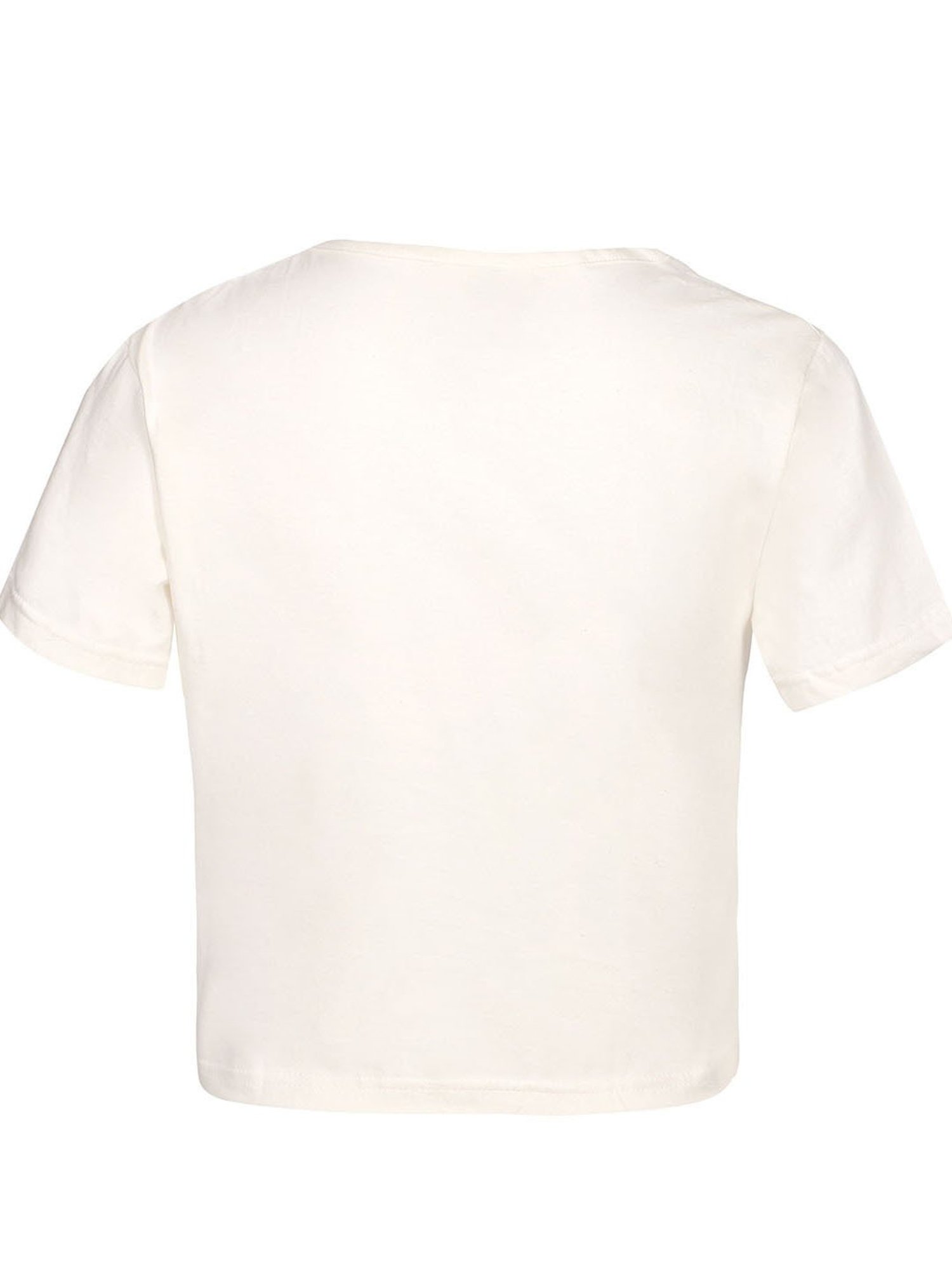 LilPicks Kids Yellow Solid Crop Top