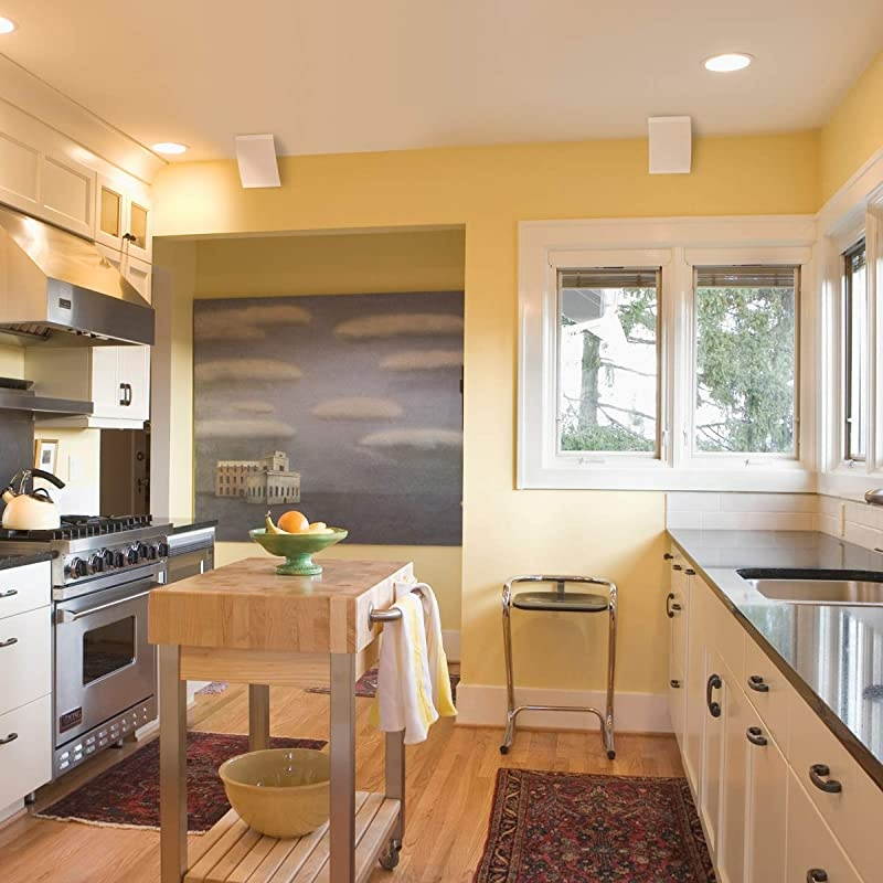 OWM3 Wall and Bookshelf Speakers | The Most High-Performance Versatile Loudspeaker | Paintable Grilles (Pair, White)