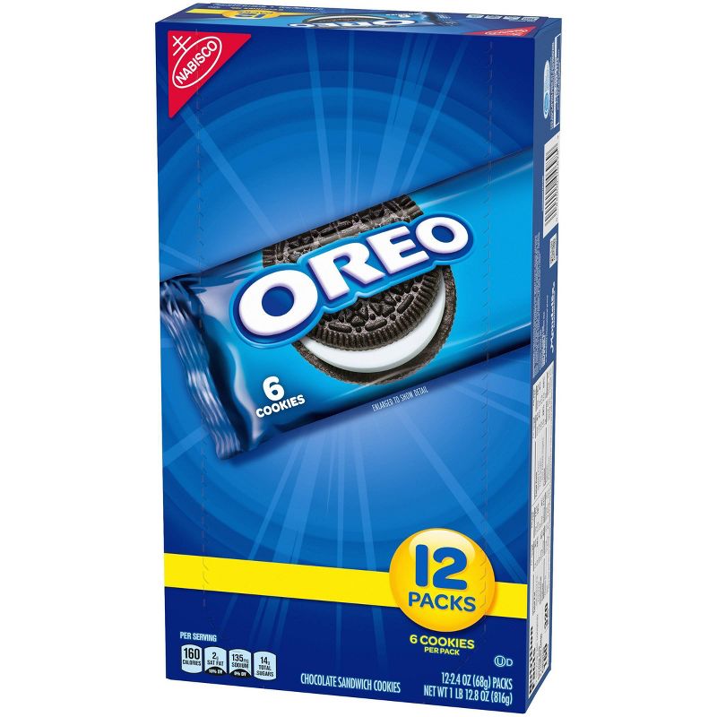 Oreo Chocolate Sandwich Cookies - Snack Packs - 2.4oz / 12ct