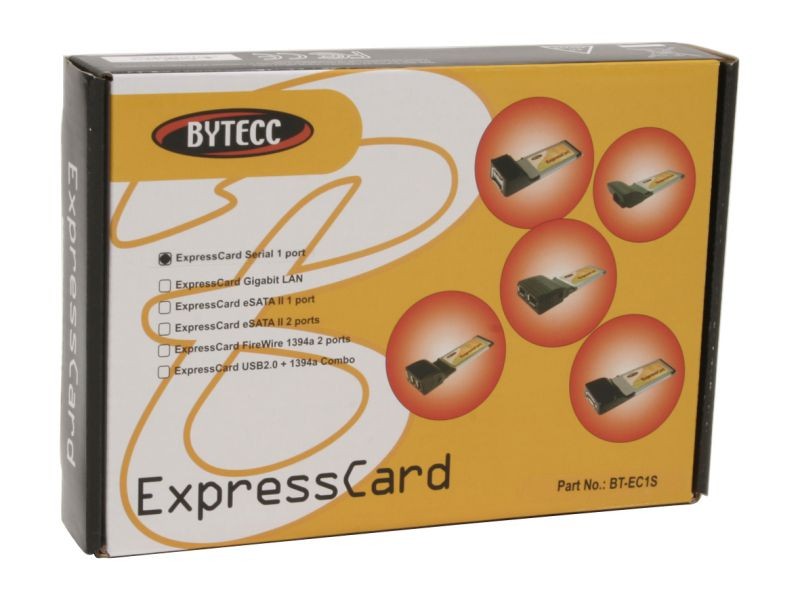 BYTECC BT-EC1S 1 x Serial Ports ExpressCard